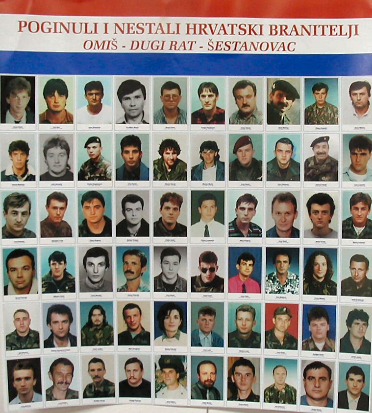 Poginuli branitelji s područja Dugog Rata i Omiša